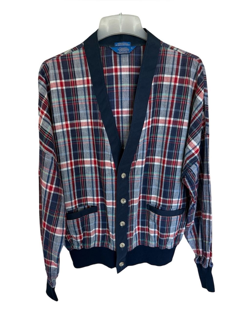 Vintage Pendleton Country Traditionals Plaid Lightweight Cotton Jacket Large